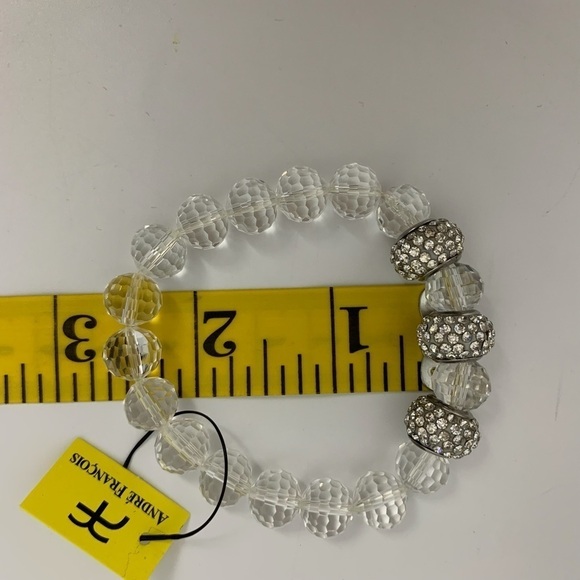 ANDRÉ FRANÇOIS Chunky beads glass stretch bracelet NWT - Picture 6 of 9